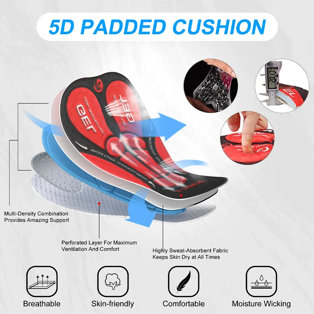 Cycling pants X-TIGER Bike Pants 5D Gel Padded Cycling Tights Leggings Men's Outdoor TMB Mountain Road Cycling Long Trousers