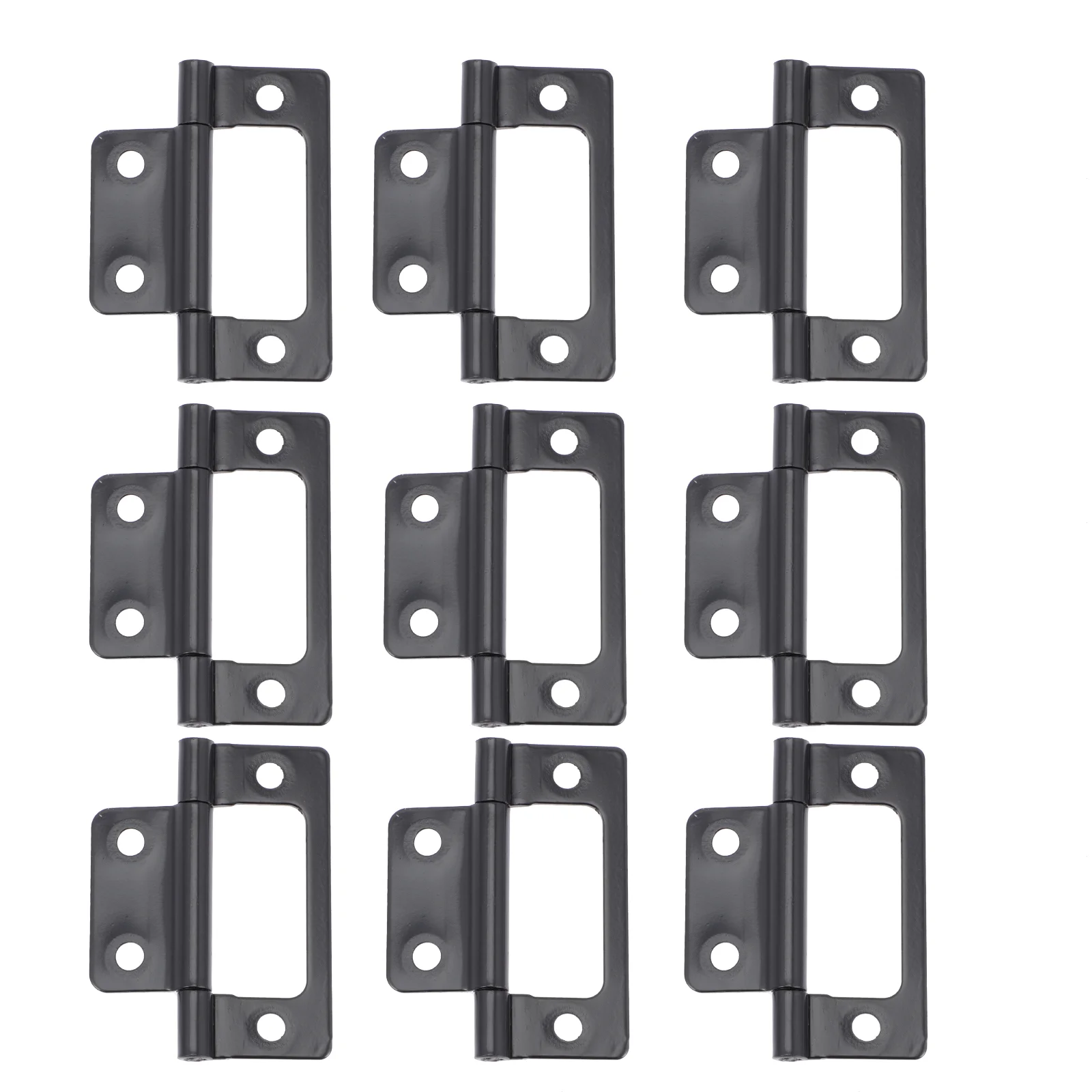

12 Pcs Decor Mother Hinge Matte Black Hinges Door Kitchen Cabinet for Doors Interior Bronze Small