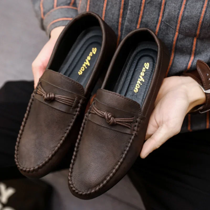 Men's Shoes 2025 Mens Moccasins Comfortable Slip-on Driving Shoes