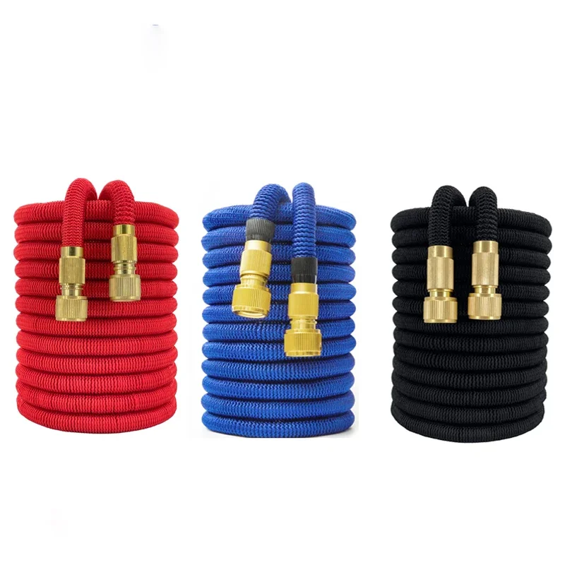 High Pressure Telescopic Water Pipe 3x Telescopic Car Washing Water Pipe High Elasticity Automatic water hose