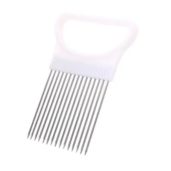 1 PC มัลติฟังก์ชั่หัวหอมมะเขือเทศตัดเครื่องตัดผัก Gadget Chopper Aid ท่องเที่ยวผู้ถือหั่นเครื่องมือห้องครัว 1