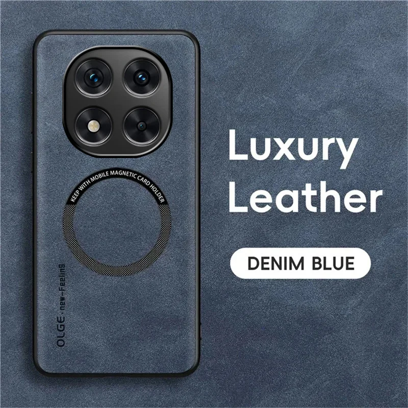 Premium Magnetic Luxury Leather Shockproof Case - Stylish Protection