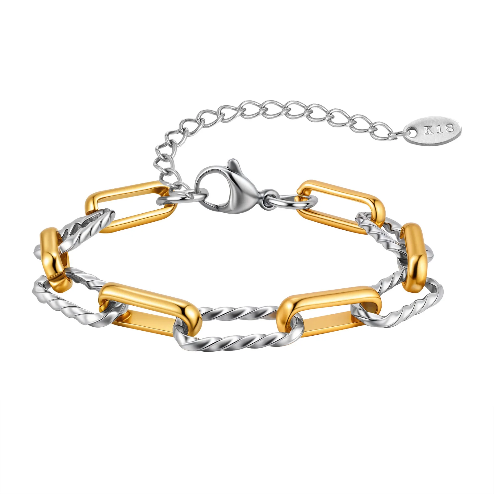 Elegant Gold-Plated Minimalist Chain Bracelet