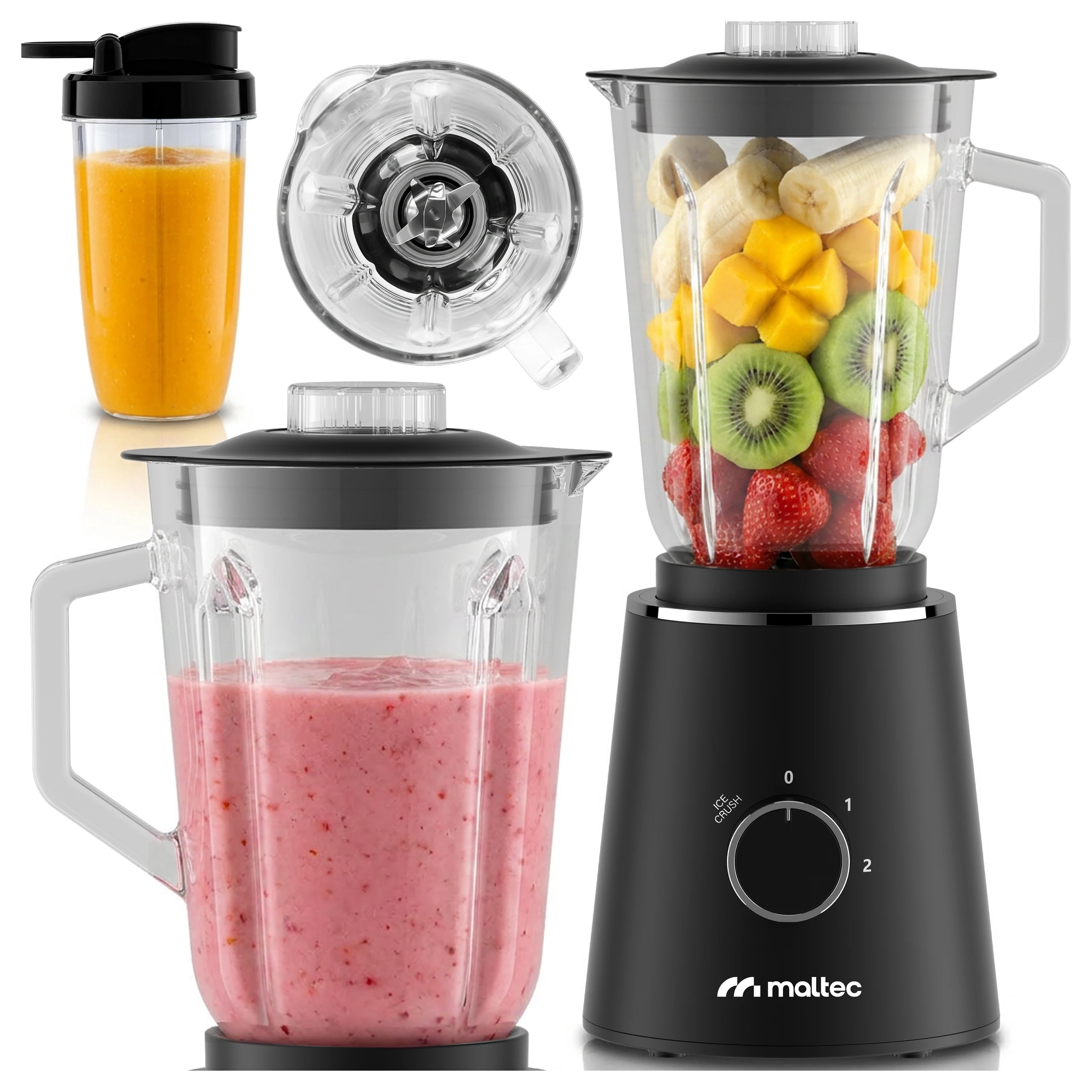 Blender Kielichowy Szklany do Koktajli Smoothie 1500ml z Polski za $23.06 / ~89zł