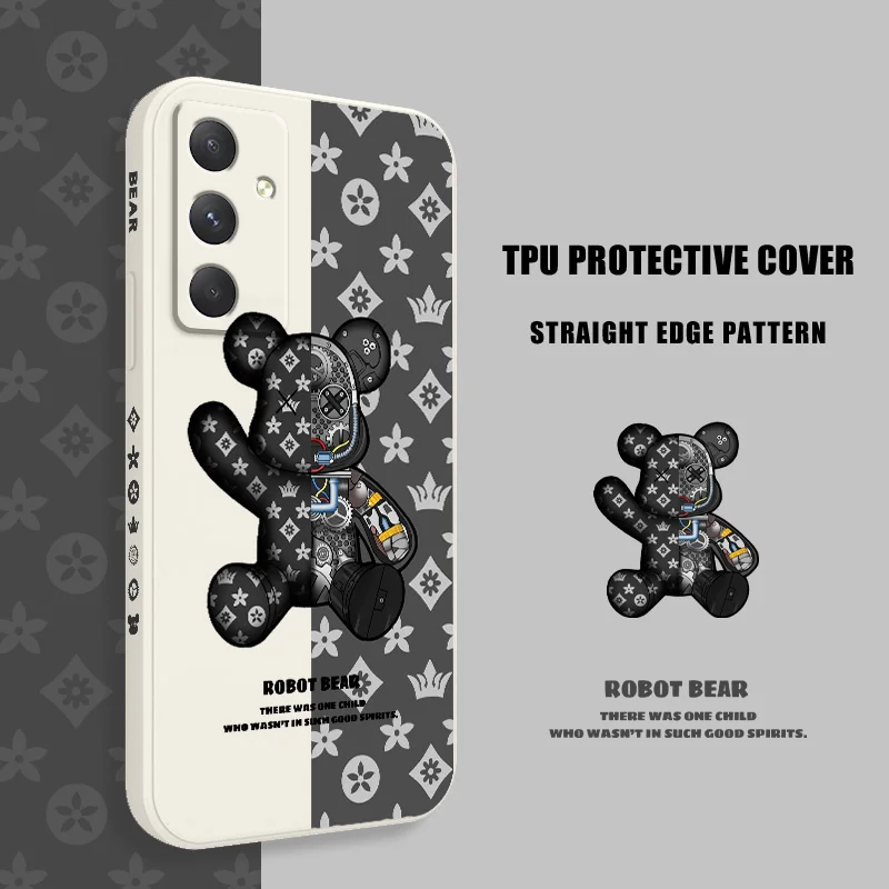 Adorable Bear Printed Phone Case - Cute Protective Cover