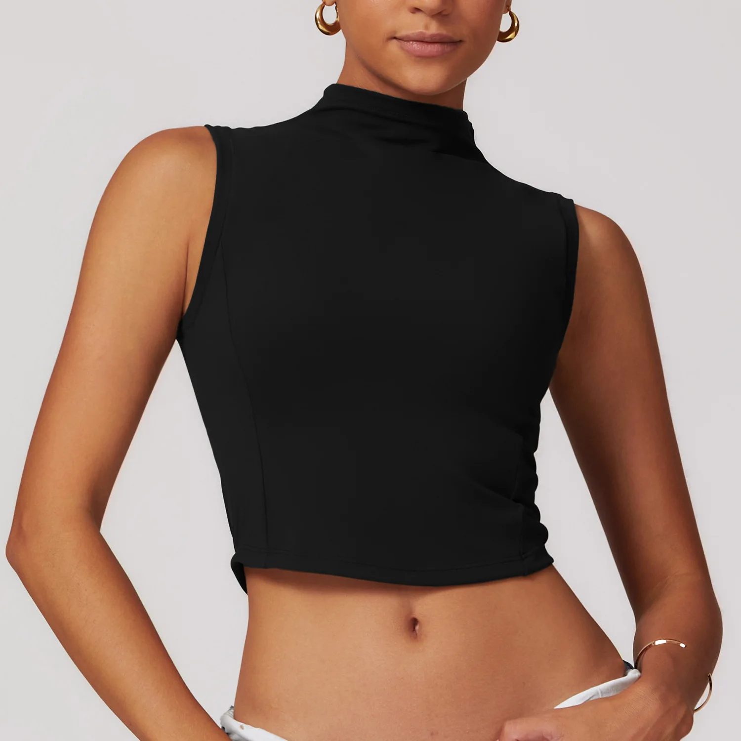 New Summer Women's Sports Vest Sleeveless ruched Slim-fit Quick-dry Sports Tops Running Shirt Sexy Gym Yoga Tank Top