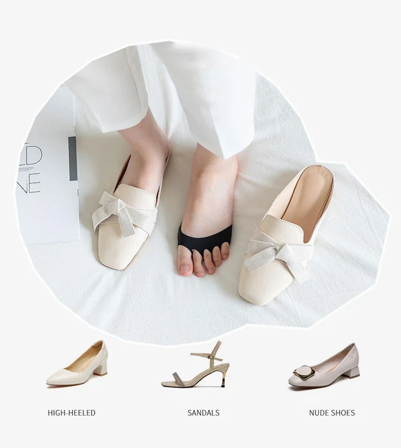Five Toes Forefoot Pads for Women High Heels Half Insoles Calluses Corns Foot Pain Care Absorbs Shock Socks Toe Pad Inserts 2pcs