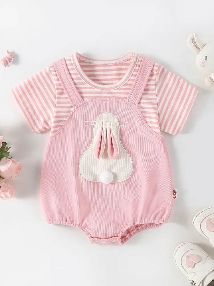 Cute Baby Girls Bunny One Piece Bodysuit