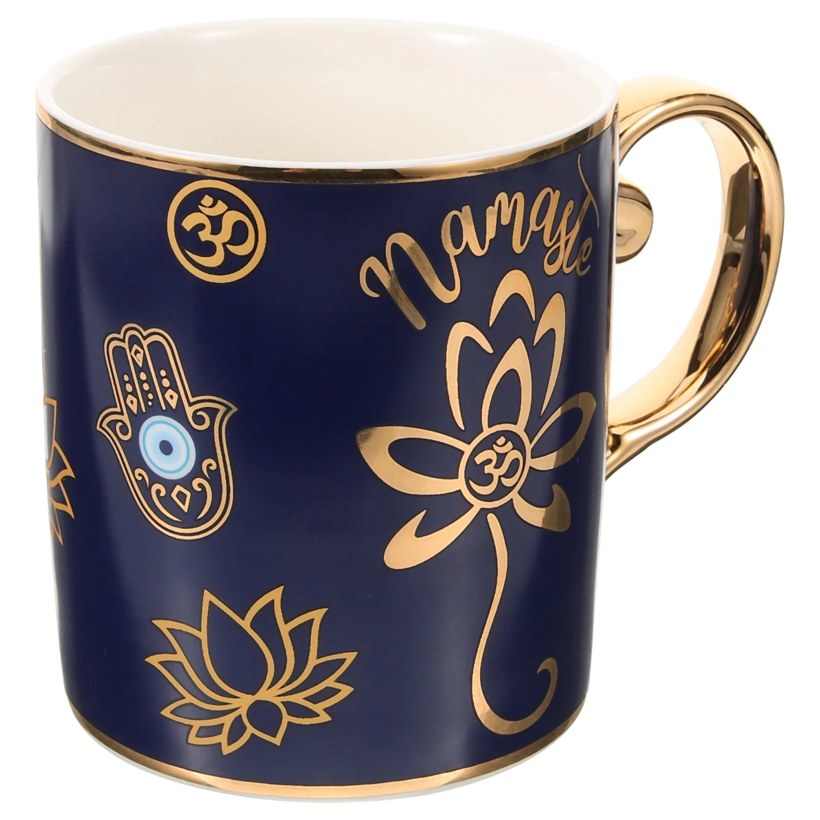 

Turkish Eye Tea Cup Ceramic Coffee Cup with Handle for Home Office Dorm