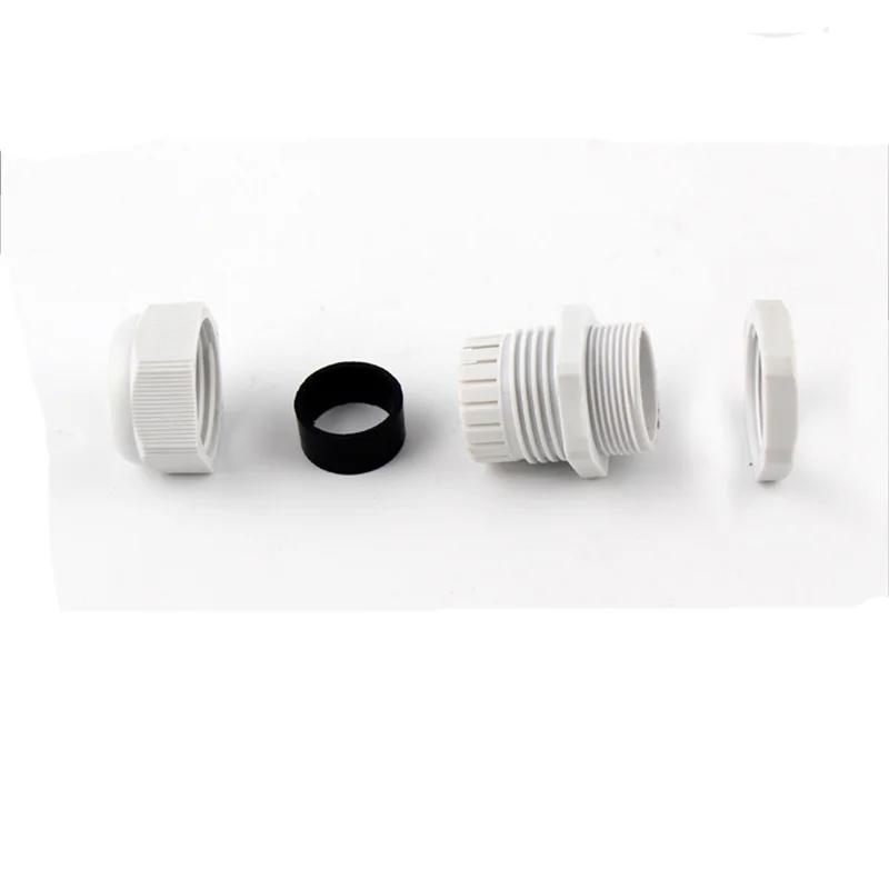 10Pcs waterproof joint connector Nylon Cable Gland Kit Waterproof Ip68 Cable Gland Joints Adjustable Locknut Connector