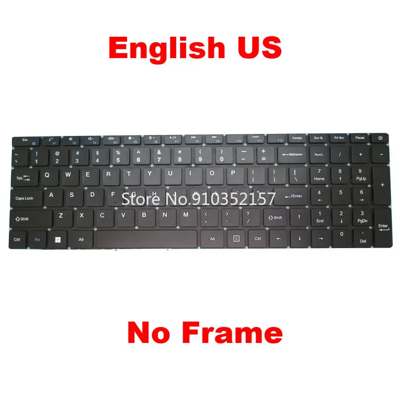 Teclado Inglês para Gateway Gwtn1561 Gwtn156-1rg Gwtn1564 Gwtn156-4bk Gwtn156-4bl 4gr 4pr Gwtn1565 Gwtn156-5bl 5bk 5gr 5pr