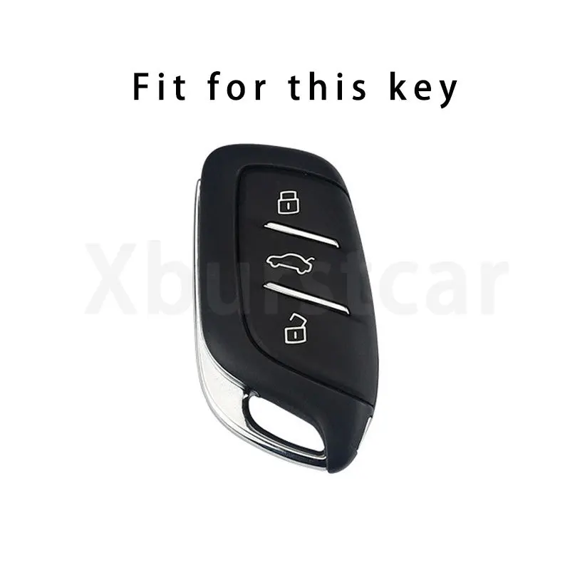 Carbon Fibre TPU Car Remote Key Case Shell and Fob Holder Cover Bag