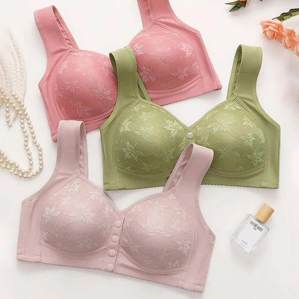 Comfortable Floral Printed Underwear Convenient Leaf Printed Tank Top Bra Vest Style Widened Shoulder Straps