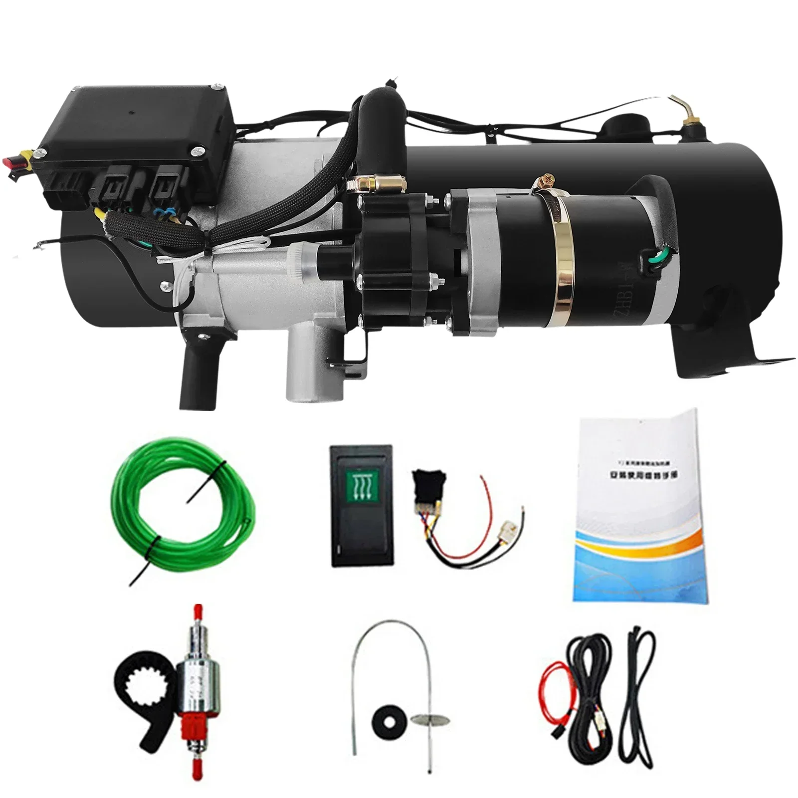 SIHAO Kfz-Vorwärmer, Dieselheizung, 12 V/24 V, 10 kW, Warmwasserbereiter, Autoheizung, Standheizung, Dieselheizung für LKW, Wohnmobil, Boot – Detail 11