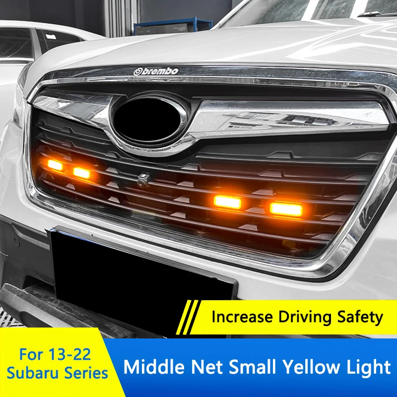 QHCPCarFrontGrilleLightCenterGridSmallDaytimeRunningLamp