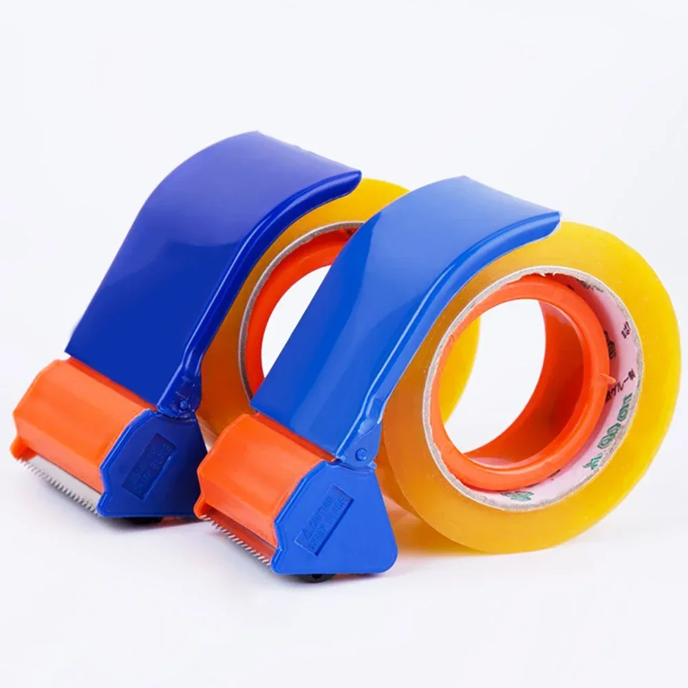 Plastic Tape Dispenser Portable Sealing Packaging Parcel Machine Manual Roller Tape Cutting Machine Sealing Packer Tool Office