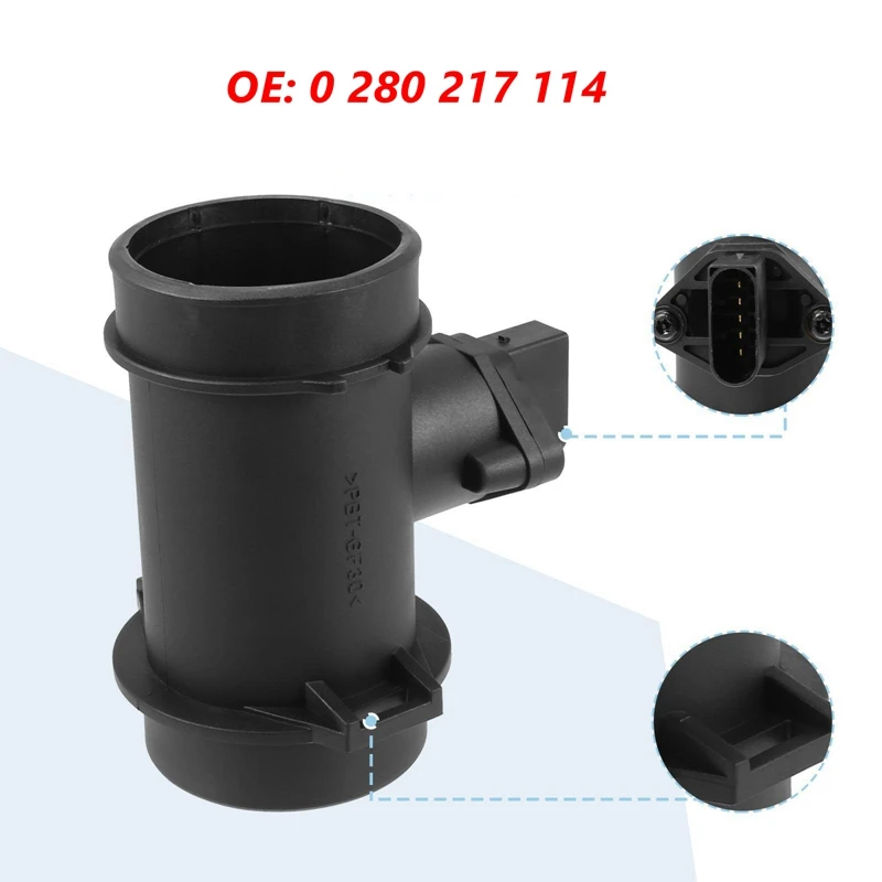 0 280 217 114 Misuratore Di Flusso D'Aria Di Massa Maf Per Mercedes-Benz C230 Kompressor Slk230 2.3L A0000940948 0280217114