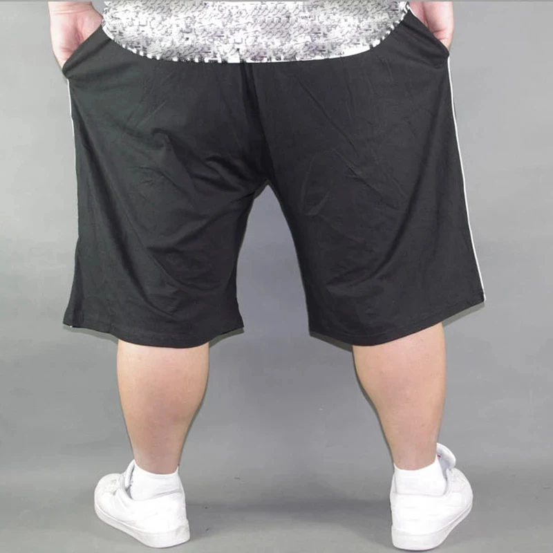 남성 플러스 사이즈 반바지 플러스 사이즈 8XL 9XL 10XL 허리 142cm 여름 대형 탄성 스포츠 캐주얼 루즈 대형 58 블랙 반바지