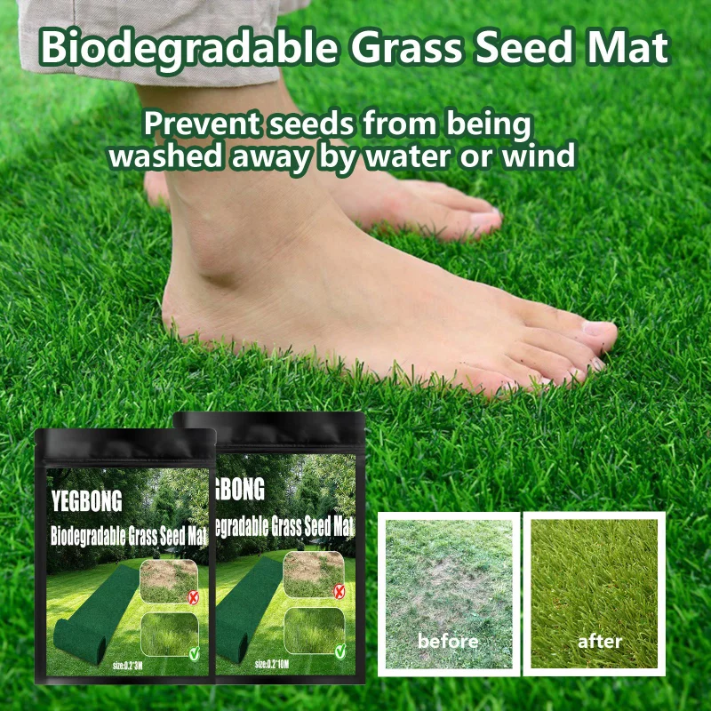 EcoBlanketGrassBlanketBiodegradableSeedMatGardeningGardening