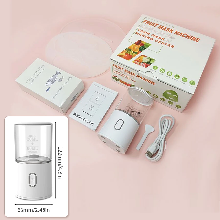 Face Mask Maker Machine Facial Treatment DIY Automatic Fruit Natural Vegetable Collagen Home Use Beauty Salon SPA beauty Device 6