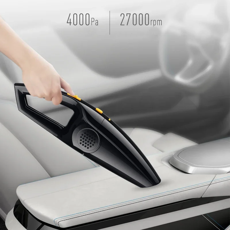 6000pa Car Vacuum Cleaner Wireless/Wired High Power 120W Car Vacuum Cleaner by 12V with Long Power Cord Extra