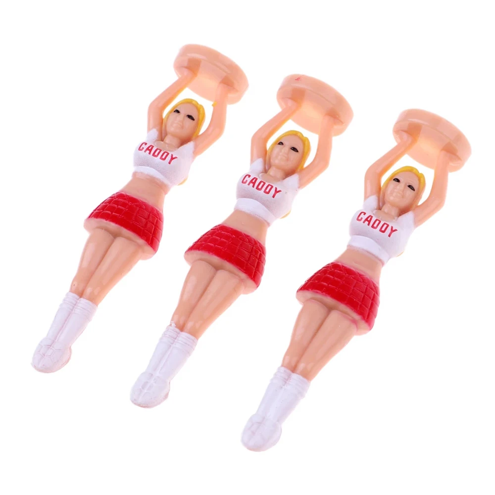 Golf Accessories Beauty Girl Golf Tee Golf Practice Womens Cheerleaders Tee Golf Ball Holder Golf Ball Tees Lady Golf Tee