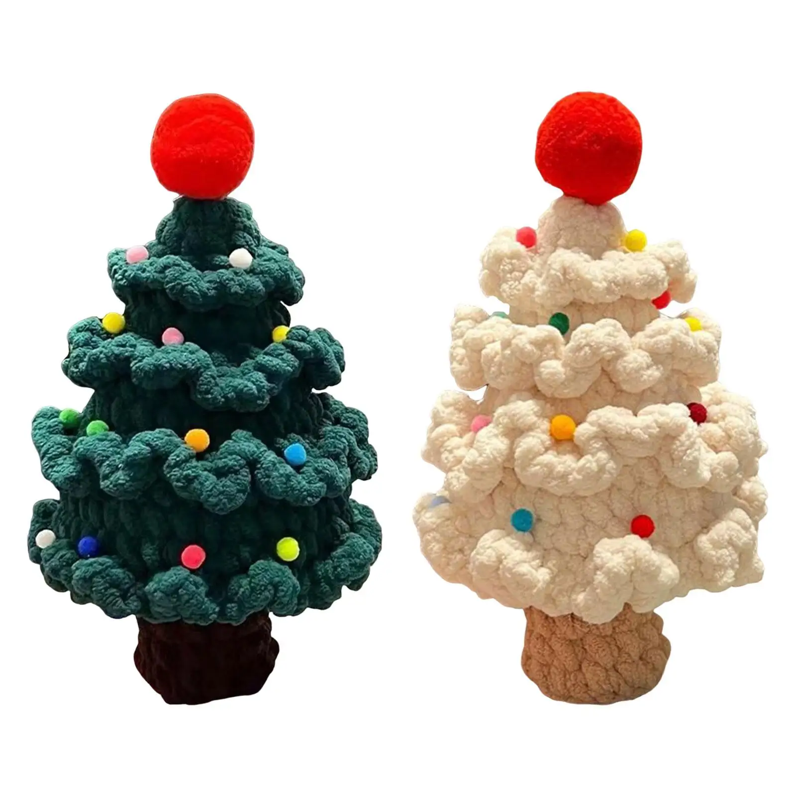 

Christmas Tree Crochet Kit Homemade Ornaments Cute Crochet Hooks for Thanksgiving Christmas Adults Beginners Boys and Girls