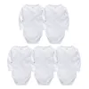0-24 Months Baby Boy Clothes Cotton Long Sleeve White Black Plain Design Body Bebe Rompers Autumn Junpsuit