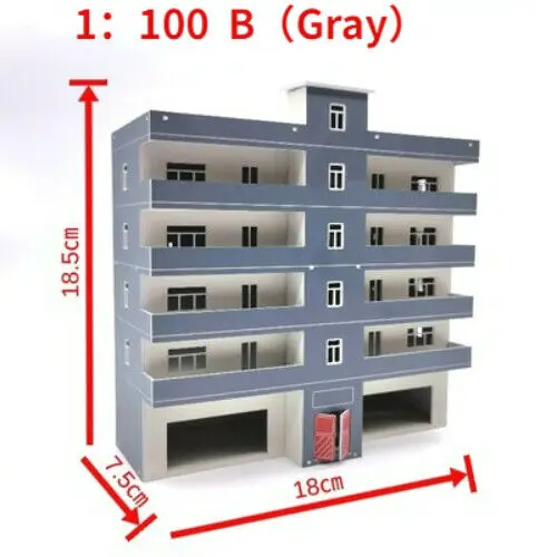 1:150/100 Scale Architectural Model for Gundam City School Teaching Building Model Display Scene Model Collection Gift 4