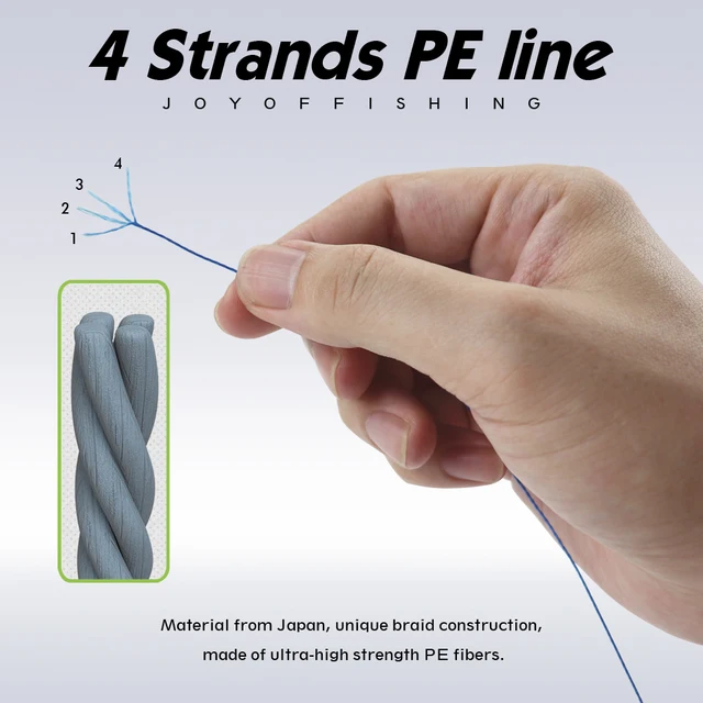JOF 8-Strand Braided Fishing Line PE 300–1000M 4