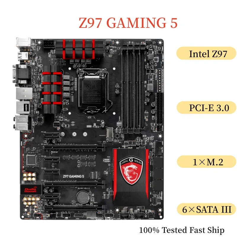 

For Z97 GAMING 5 Motherboard 32GB LGA 1150 DDR3 ATX Mainboard 100% Tested Fast Ship