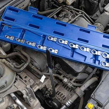 Automobile Engine Idler Tensioner Pulley Wrench Set CR-V Belt Tension Pulley Cars Removal Tool Kits With Portable Toolbox 2