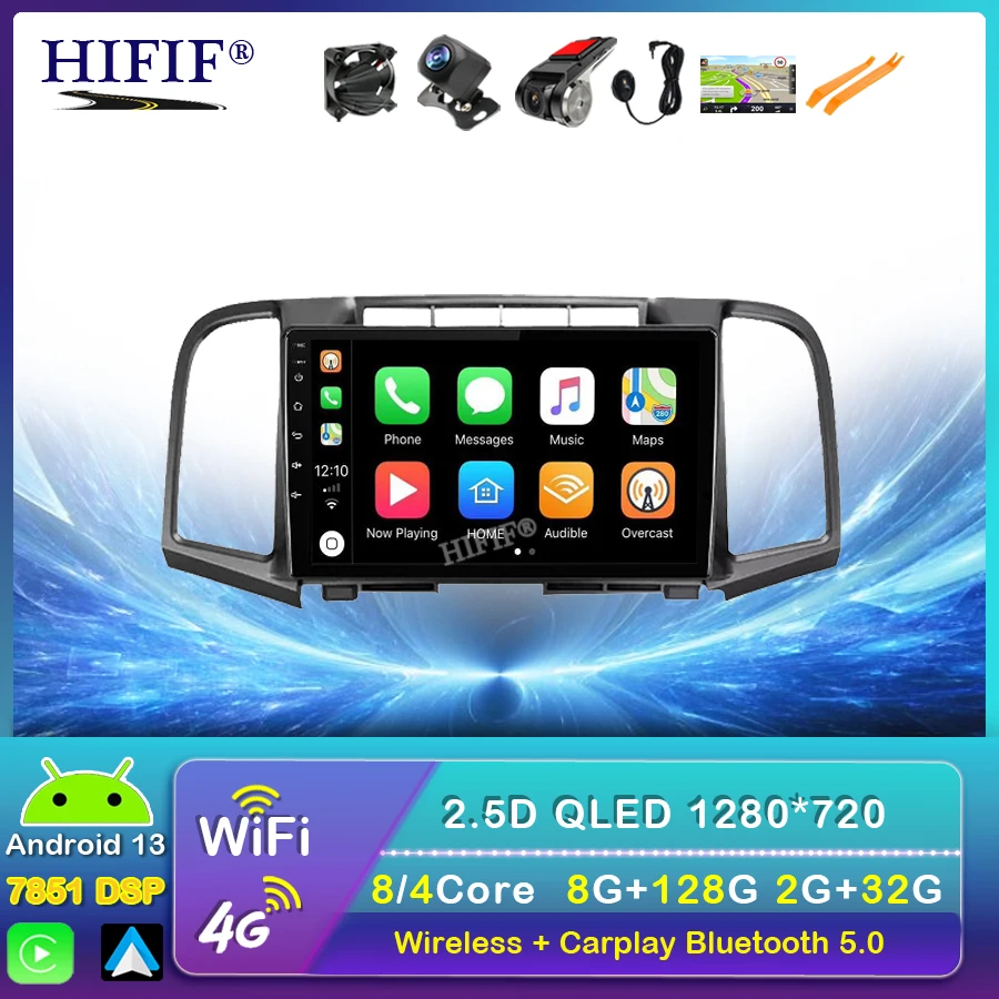 

9'' for Toyota Venza 2008-2016 2 Din Car Radio Carplay Multimedia Video Player Navigation Stereo GPS Android 13 4G NO DVD