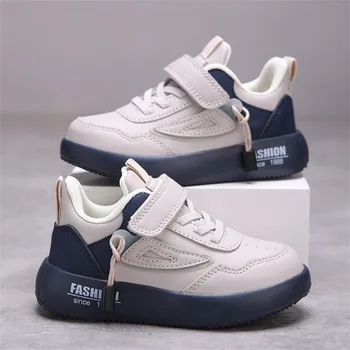 Tenis Sneakers Bambini Primavera/Autunno Nuove scarpe sportive per ragazze dei ragazzi Scarpe da tavolo casual Scarpe bianche piccole per bambini con suola morbida in pelle
