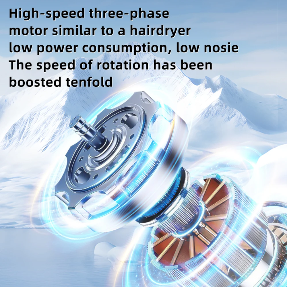 NEW Portable 3 Speeds Adjustable 150000RPM high speed fans Super Powerful Air duster rechargeable Mini Usb handheld Turbo fan 3
