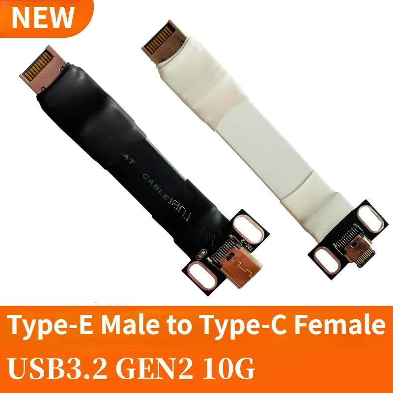 Usb Tipo-e para Tipo-c Cabo de Extensão Usb Interno 3.1 e c Macho para Cabo Fêmea Furos de Parafuso para Placa-mãe 3.1 Gen 10g