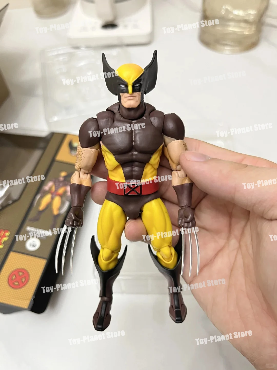 Anime Figure Toy Ct Toys Wolverine Mafex 138 Figure Brown Comic X-Men