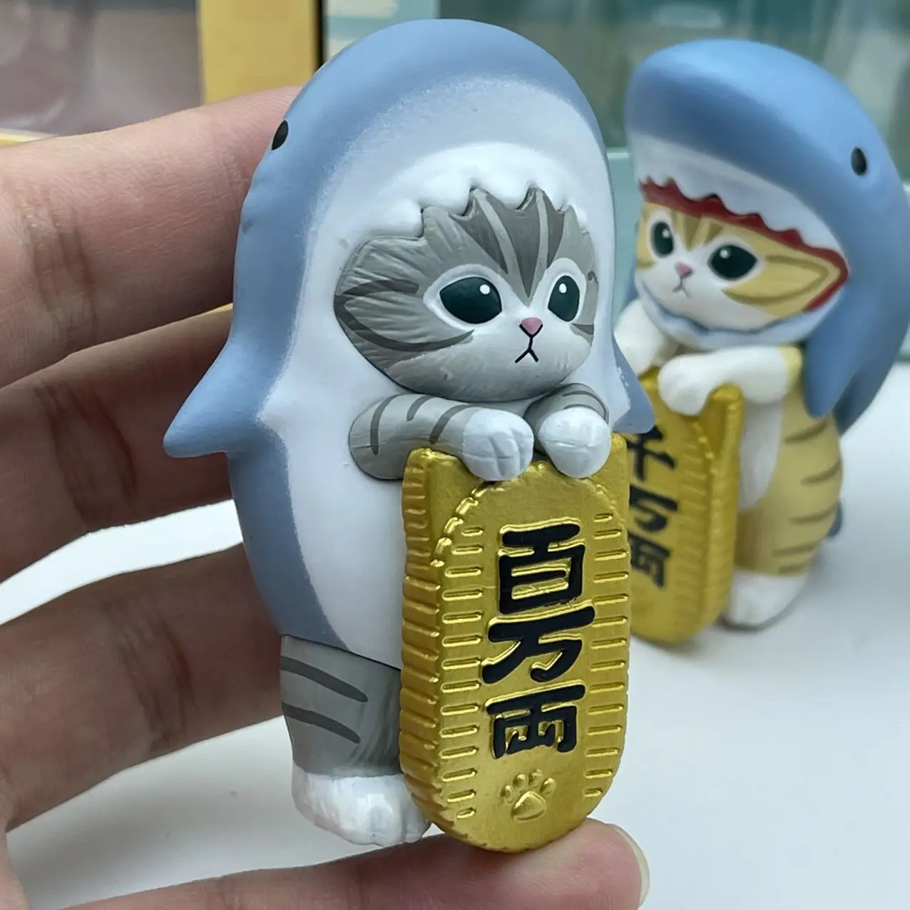 Mofusand Lucky Cat Actionfigur, niedliche Schlafzimmerdekoration, Kawai, Anime-Figur, Kinderspielzeug, Mädchen, Überraschung, Überraschungsgeschenke, Souvenir – Detail 8
