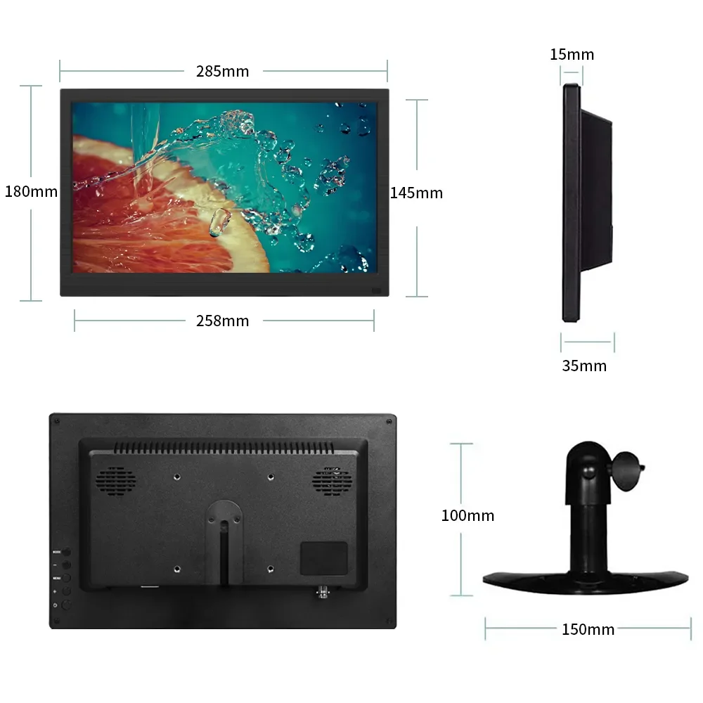 ġ PC  10.1 x Lcd ÷ ũž   ǻ ȭ  г HDMI VGA ġ ޴ 