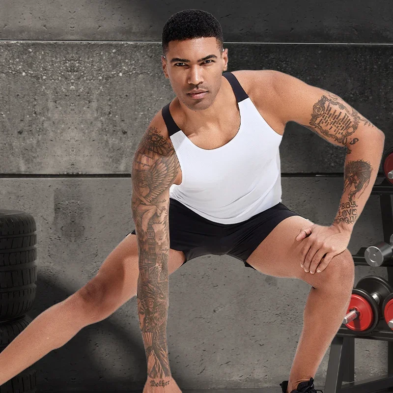 Men's Sleeveless Muscle Training Vest - Athletic Summer Workout Top
