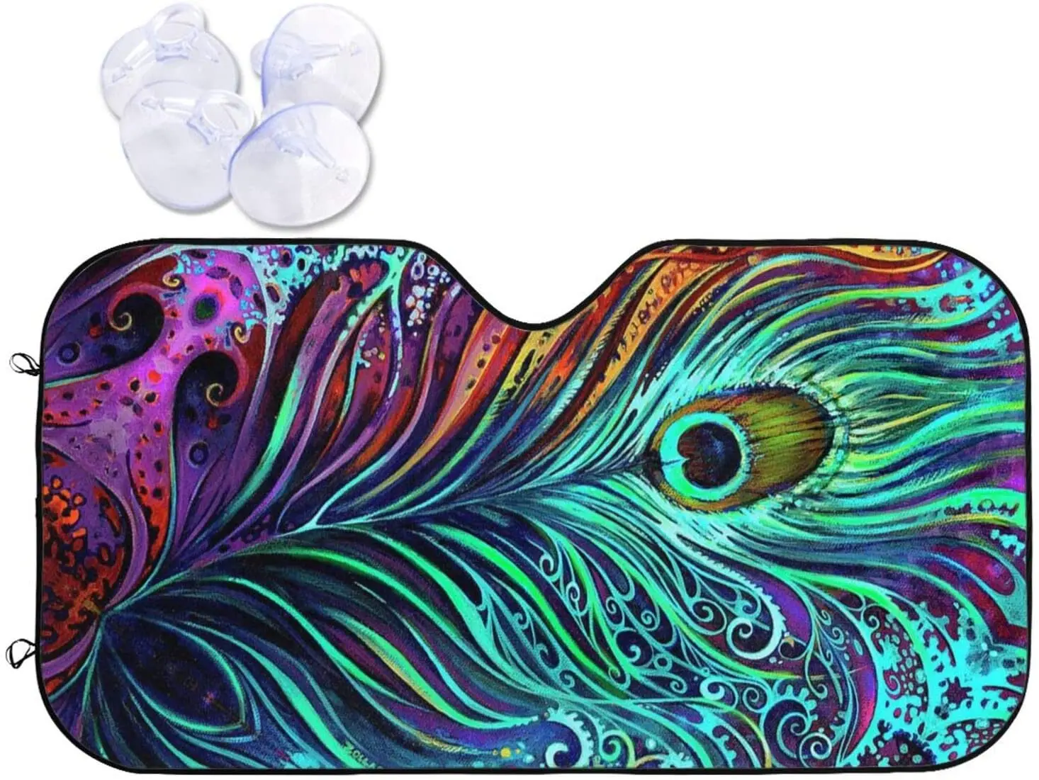 

Солнцезащитный козырек для лобового стекла автомобиля TumzfhQ, защитный козырек от солнца и тепла для вашего автомобиля, УФ-отражатель 55x30 дюймов