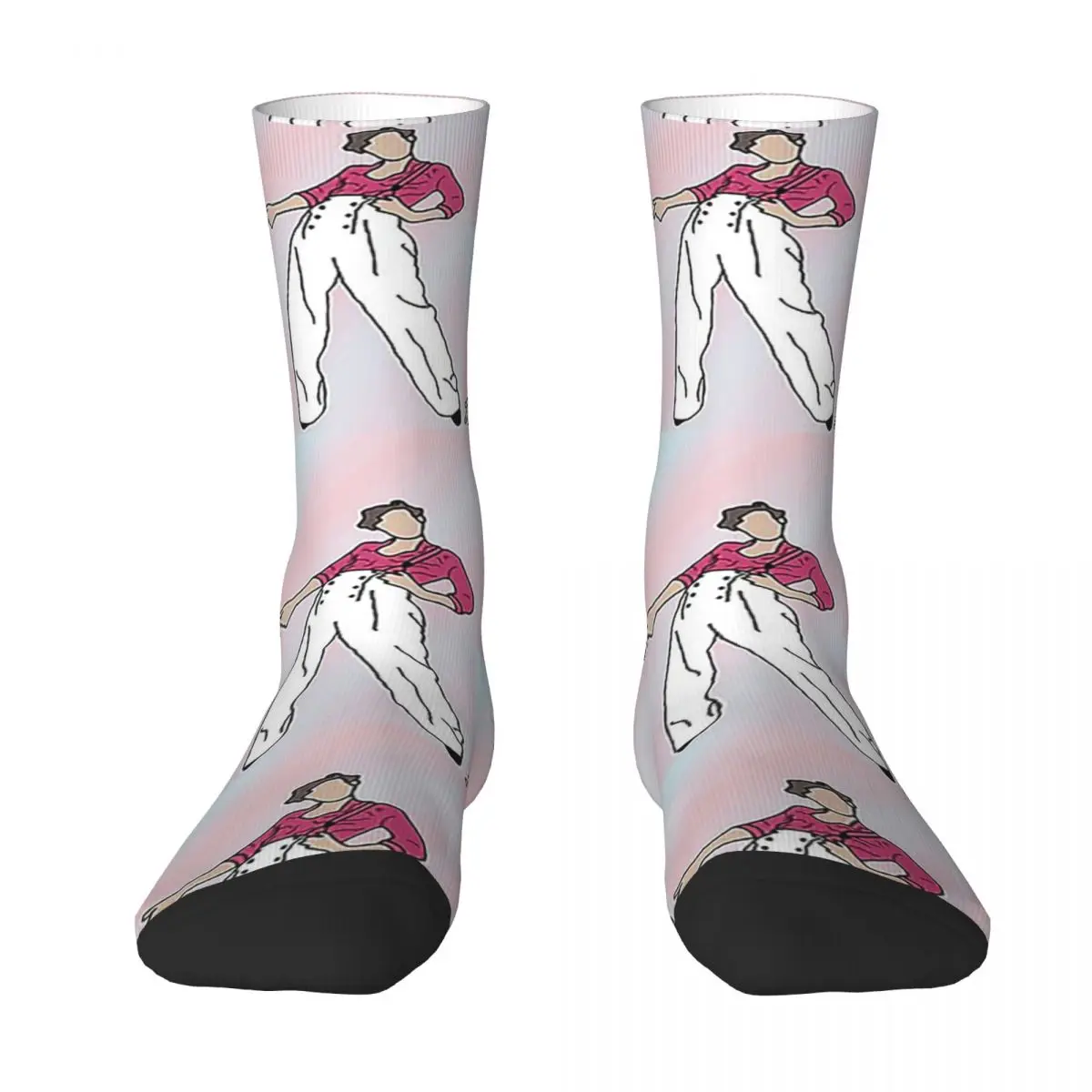 

All Seasons Crew Stockings Fine Line Socks Harajuku Casual Hip Hop Long Socks Accessories for Men Women Christmas Gifts