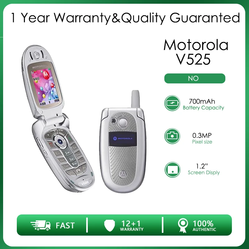 Logisch Adverteerder Ontbering Motorola V525 Refurbished Original Unlocked V525 Flip GSM 850 / 900 / 1800  / 1900 Mobile Phone Free Shipping|Cellphones| - AliExpress