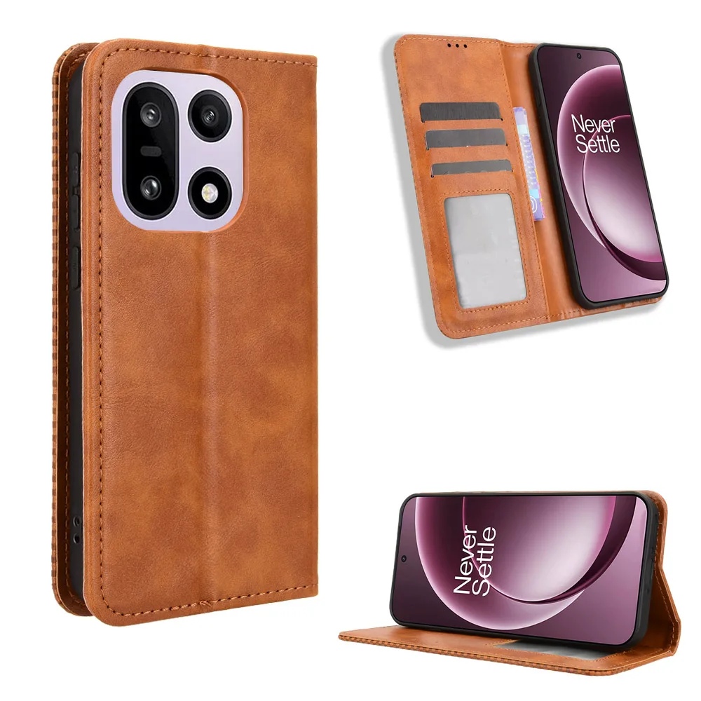 Premium PU Leather + TPU Flip Wallet Phone Case with Anti-Knock Protection