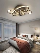  Bedroom Light Simple Modern LED Ceiling Light Cozy and Romantic Room Master Bedroom Lighting 