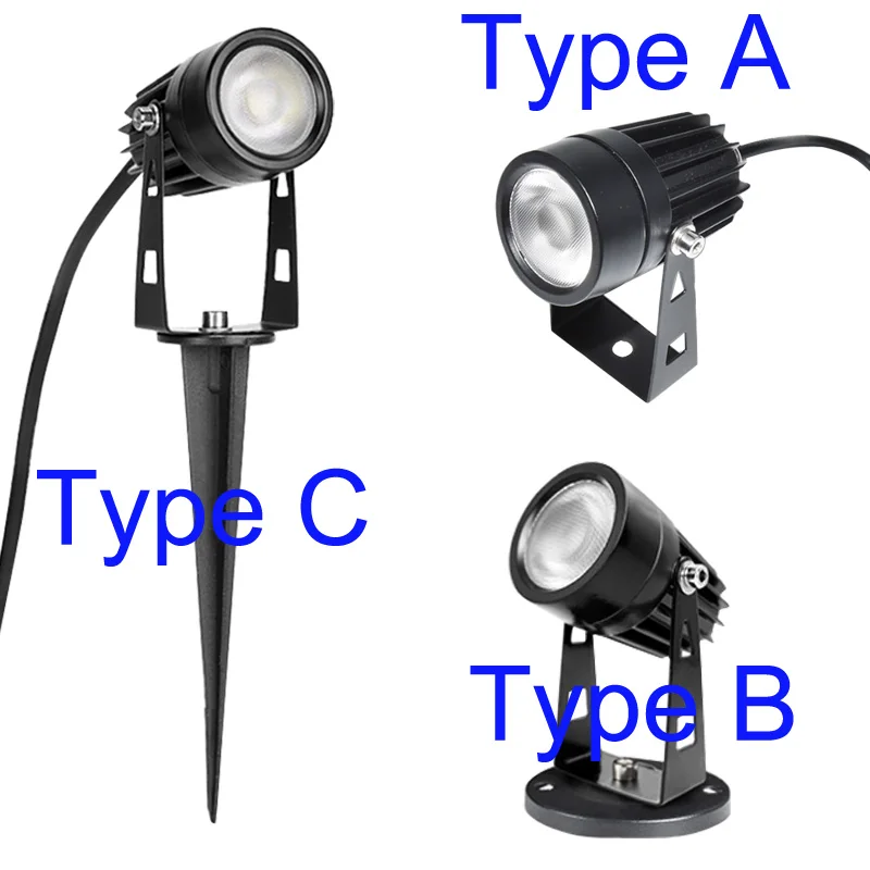 LED Lawn Lamp COB Spike Light 12V 110V 220V Outdoor Waterproof IP65 Pathway Garden Spot Bulb 5W 3W Decor Landscape Lawn Lamp Garden Lighting