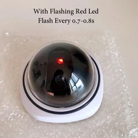 DUNICCTV-Fausse caméra LED créative clignotante rouge et blanche, système de sécurité de surveillance effrayant, alimenté par batterie 2AAA, nouveau 4
