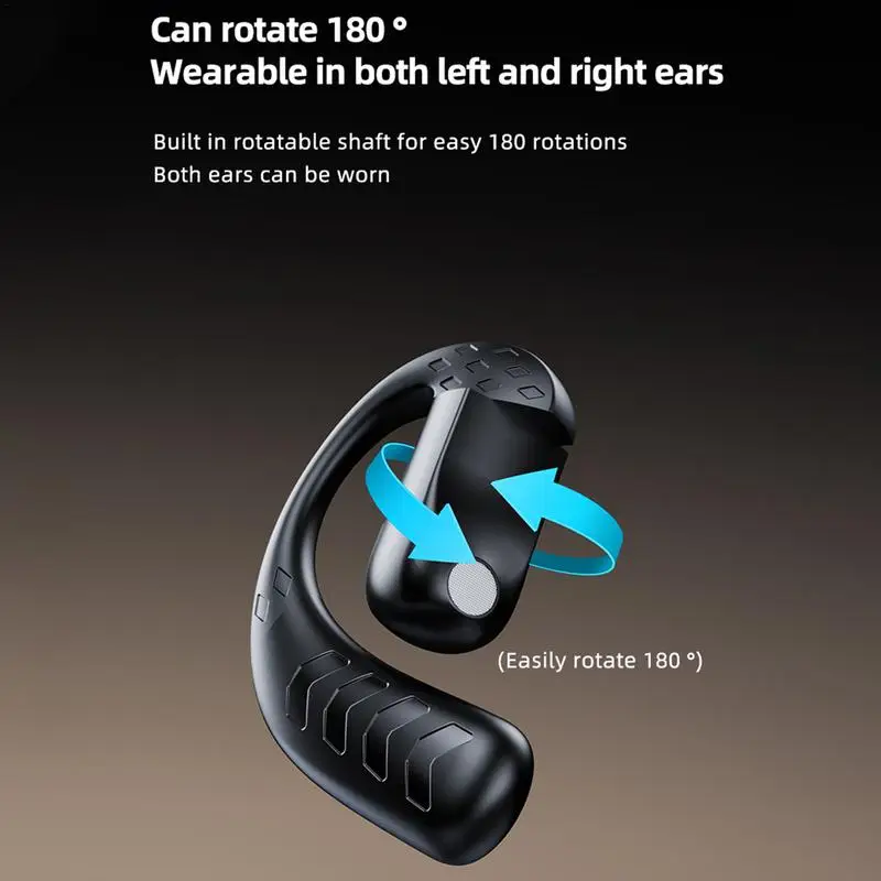 Single Ear Bluetooth Headset Wireless Earpiece Headset Earphones Driving Headphone Long Hours Talking Time For Cell Phones