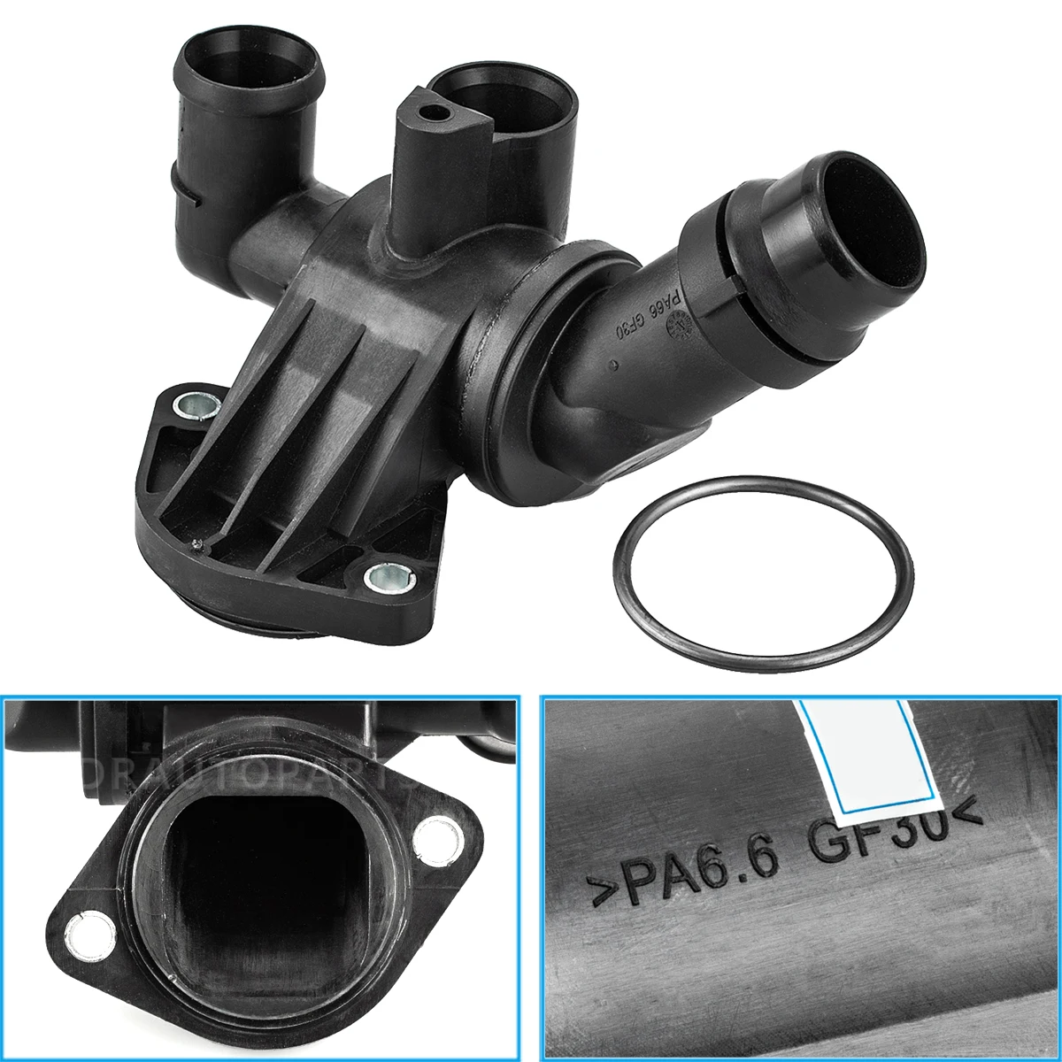 Engine Coolant Thermostat 06D121111G 06D 121 111 G For AUDI A4 B7 2004-09,A6 C6 2005-11,TT 2006-10,SEAT Exeo 2009-13,2.0 TFSI