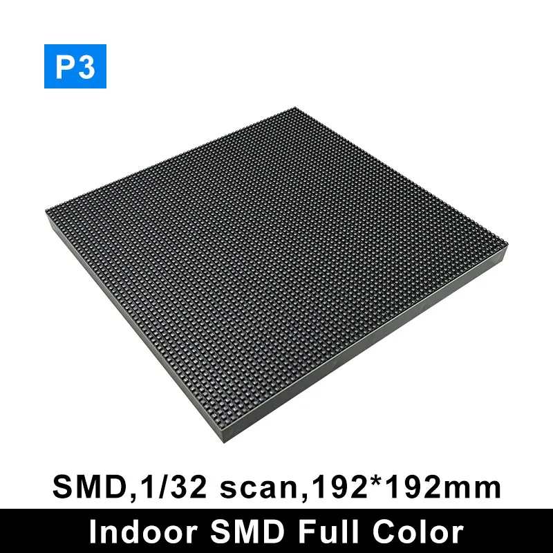 

3in1 RGB SMD P3 LED Screen Panel Module Indoor 1/32Scan 192*192mm Full Color P3 LED Display Panel Module